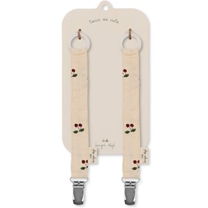 Lot de 2 attaches sucettes cherry