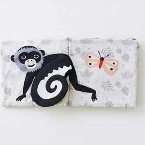 Livre bébé en tissu peekaboo jungle