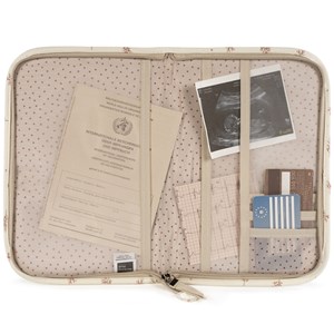 Protège carnet de santé mimosa rose
