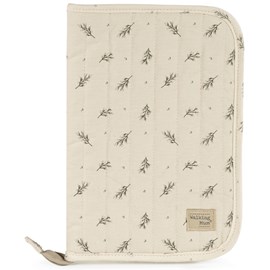 Protège carnet de santé mimosa vert