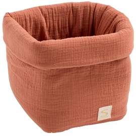 Grande panière de toilette terracotta