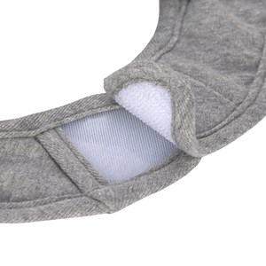 Lot de 3 bavoirs naissance gris foncé-gris clair-nature mélange