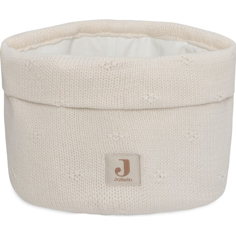 Panier de rangement cosy knit ivory (14 x 18 cm)