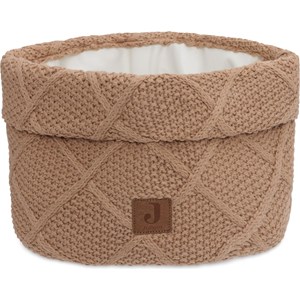 Panier de rangement check knit biscuit (14 x 18 cm)