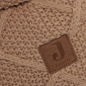 Panier de rangement check knit biscuit (14 x 18 cm)