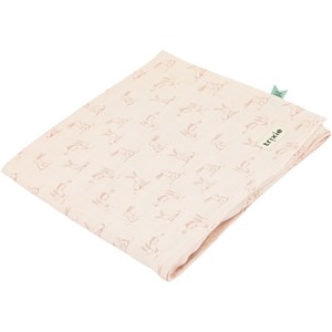 Maxi lange en mousseline rosy rabbit (110 x 110 cm)