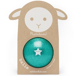 Ballon paillettes vert (10 cm)