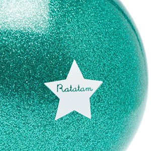 Ballon paillettes vert (10 cm)