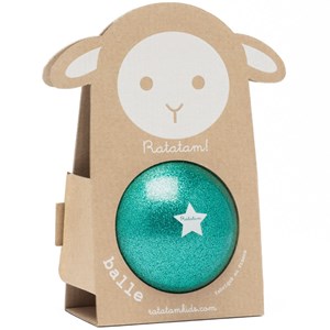 Ballon paillettes vert (10 cm)