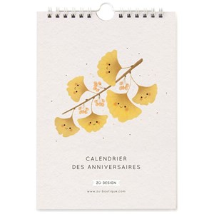 Calendrier des anniversaires ginkgo
