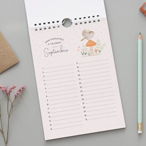 Calendrier des anniversaires ginkgo