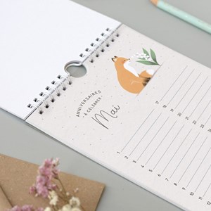 Calendrier des anniversaires ginkgo