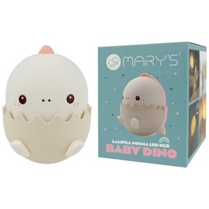 Veilleuse rechargeable bébé dinosaure rose