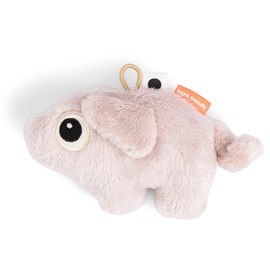 Mini hochet sensoriel pigee rose