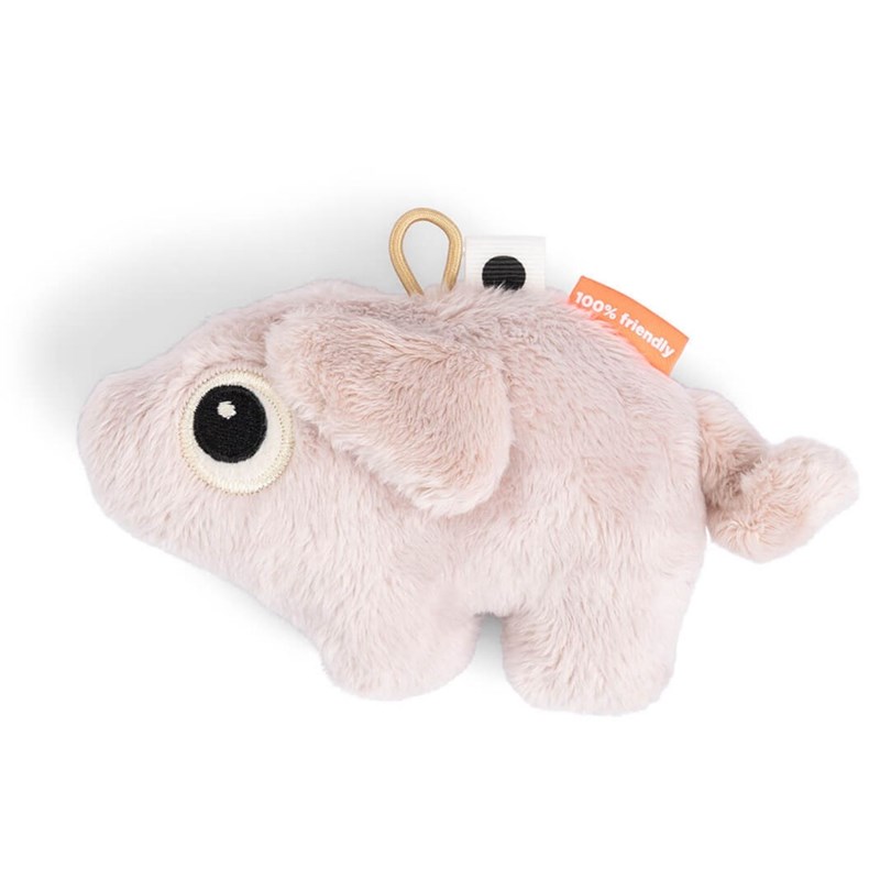 Mini hochet sensoriel pigee rose