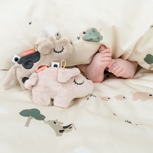 Mini hochet sensoriel pigee rose