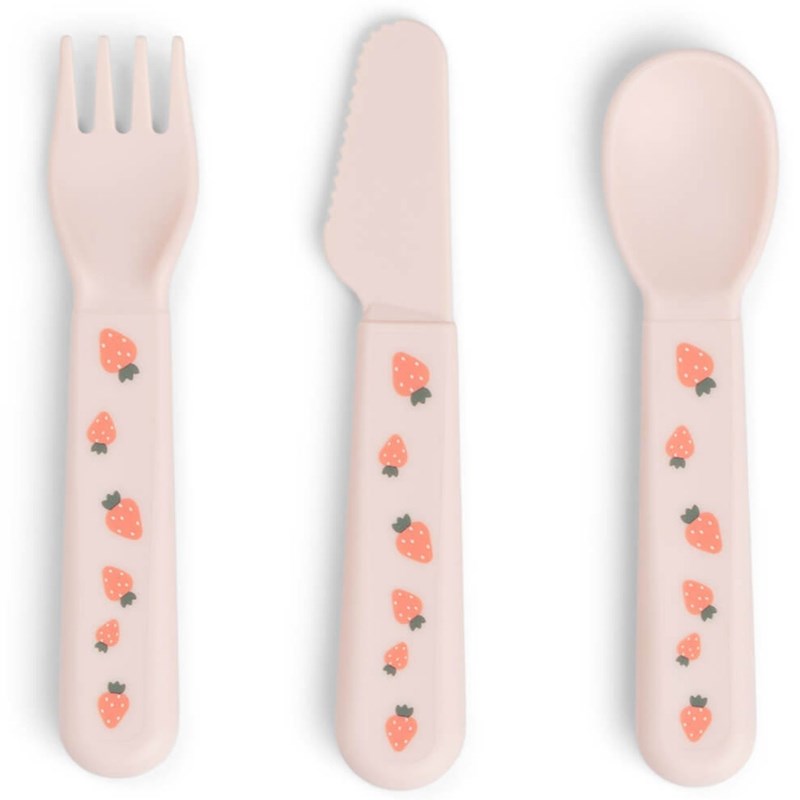 Set de 3 couverts foodie tiny farm rose