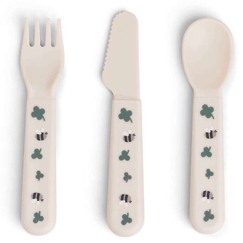 Set de 3 couverts foodie tiny farm sable