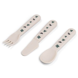 Set de 3 couverts foodie tiny farm sable