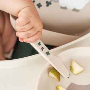 Set de 3 couverts foodie tiny farm sable