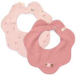 Set de 2 bavoirs fairy flowers-pink blush