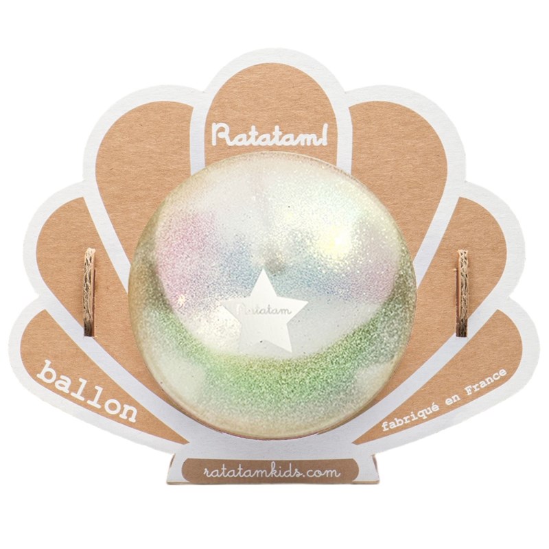 Ballon coquillage blanc (10 cm)