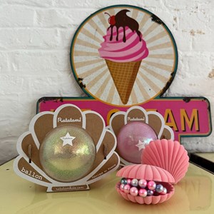 Ballon coquillage blanc (10 cm)