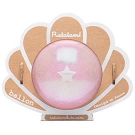 Ballon coquillage rose (10 cm)