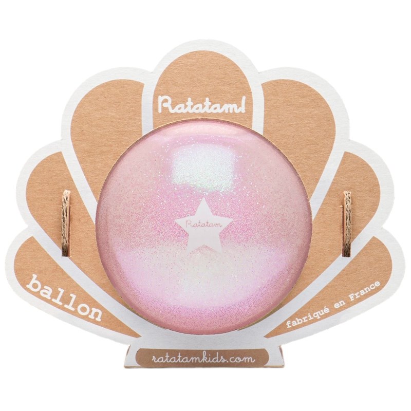 Ballon coquillage rose (10 cm)