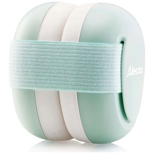 Casque anti-bruit pour bébés blanc-vert menthe
