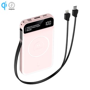 Powerbank 10.000mah avec chargement sans fil de 15w, sortie pd22.