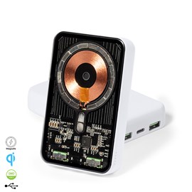 Powerbank sans fil bramson de 15w magsafe magnétique de 5.000 mah.
