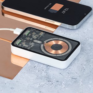 Powerbank sans fil bramson de 15w magsafe magnétique de 5.000 mah.