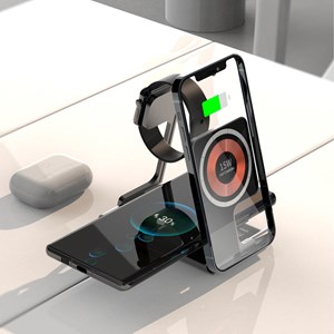 Base de chargement pliable 5 en 1. Base magsafe 15w.