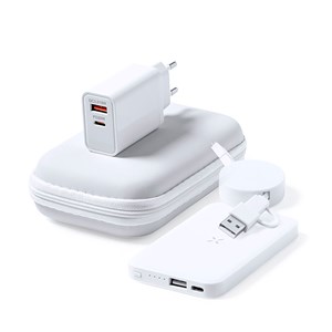 Set power bank câble chargeur compatible .micro usb, type c et lightning.