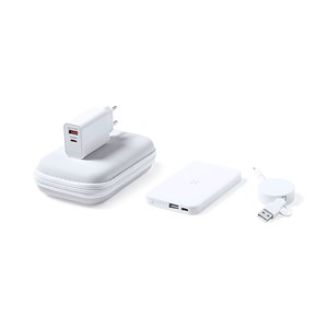 Set power bank câble chargeur compatible .micro usb, type c et lightning.