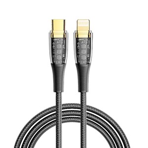 Câble usb-c vers lightning pd20w. Longueur : 2 mètres, od 3,5 mm.