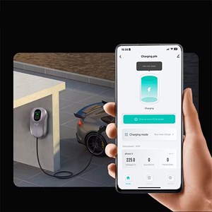 Station de charge monophasée s02. Pour voitures électriques ac pour la maison.