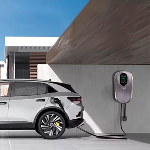 Station de charge monophasée s02. Pour voitures électriques ac pour la maison.