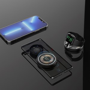 Base de chargement pliable 2 en 1. Base magsafe 15w et chargeur apple watch.