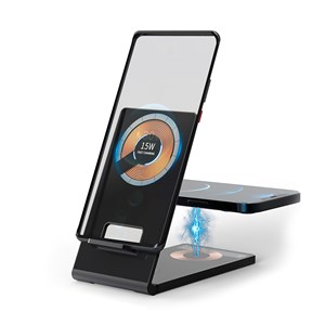 Stand support chargeur pliable magsafe 4 en 1. Charge sans fil qi + magsafe.