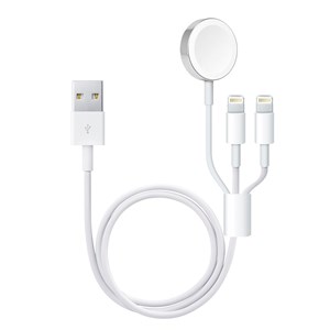 Chargeur double lightning et base de chargement compatible avec apple watch