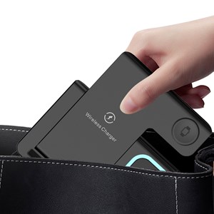 Station de charge sans fil pliable 3 en 1. Station qi 15w double position.