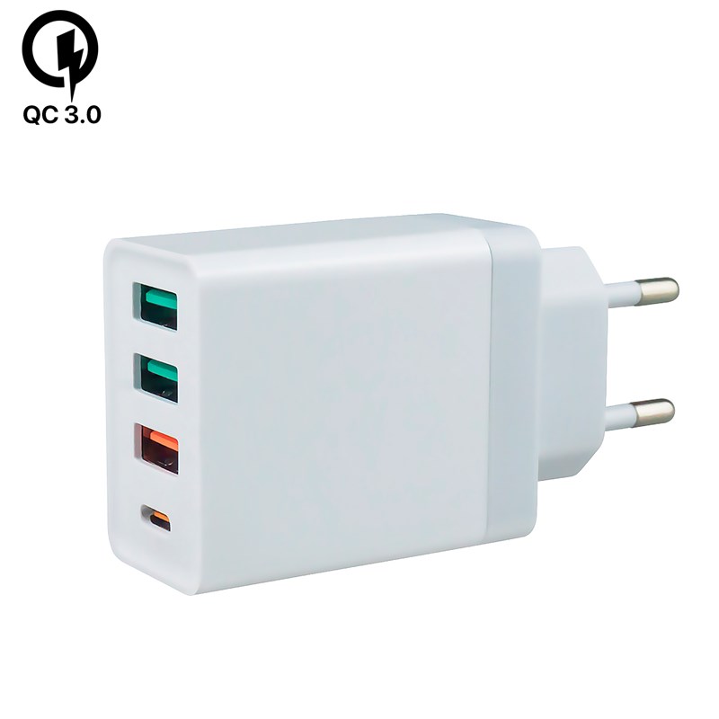 Chargeur usb avec double port de 20 w + double port de 2,4 a. Prise: us&nbsp;eu