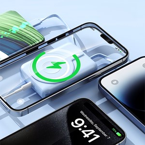 Powerbank 10.000mah avec charge rapide pd22,5w et charge sans fil de 15w.