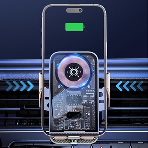 Chargeur pour voiture qi 15w c11 avec rotation à 360°. Pour prise d'air.