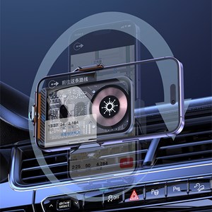 Chargeur pour voiture qi 15w c11 avec rotation à 360°. Pour prise d'air.