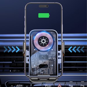 Chargeur pour voiture qi 15w c10 avec rotation à 360°. Pour prise d'air.