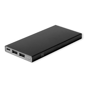 Power bank aluminium 4000 mah. 2 sorties usb et 1 type c. Entrée type c