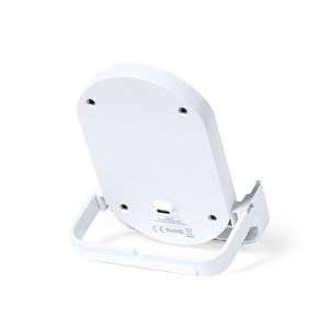 Chargeur nature en bambou et en tige de blé sans fil 10w. Charge rapide